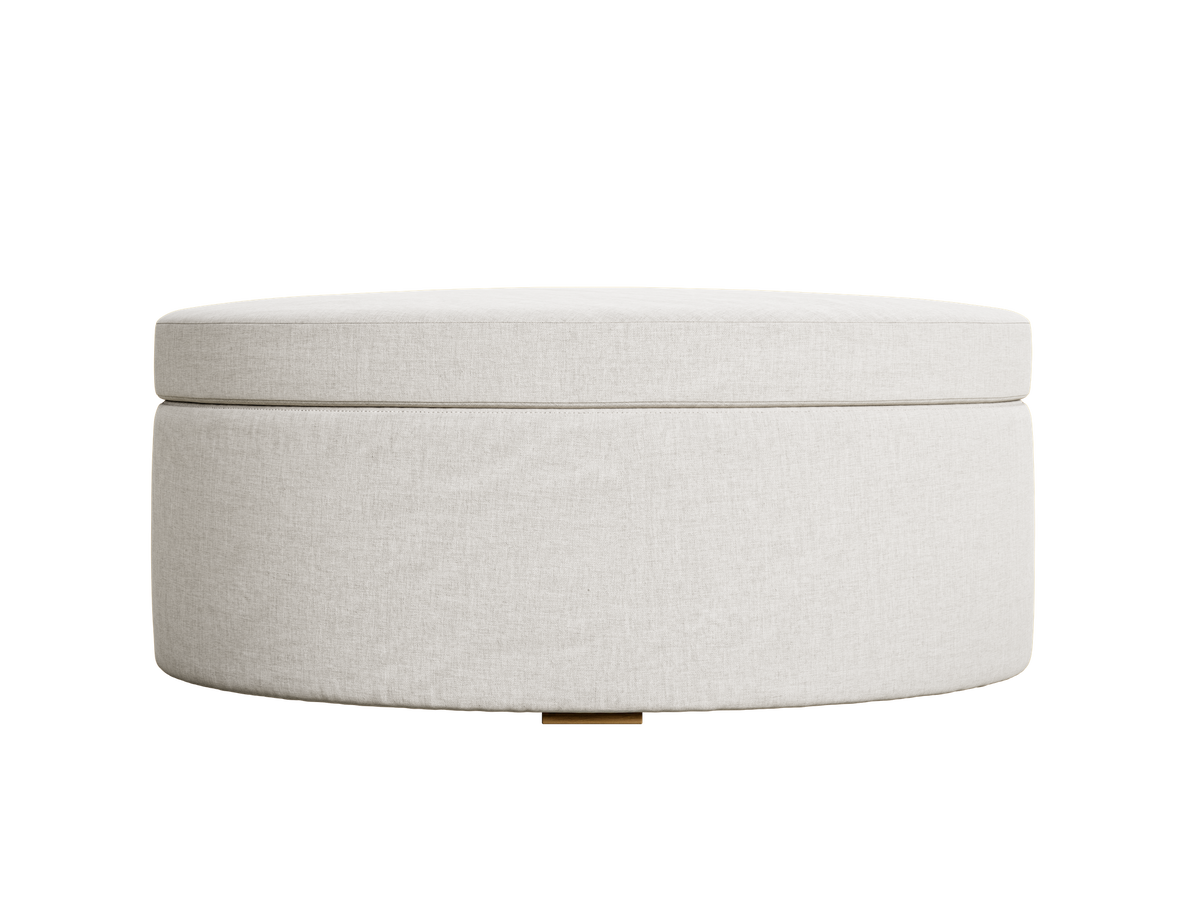 The Evergreen Storage Ottoman | Hemp