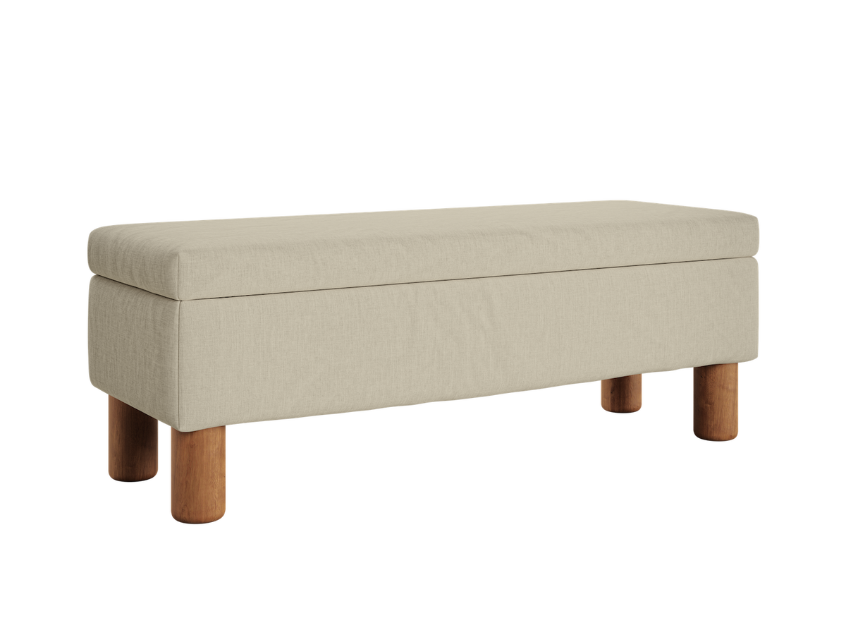 The Essential Storage Bench | Hemp Blend