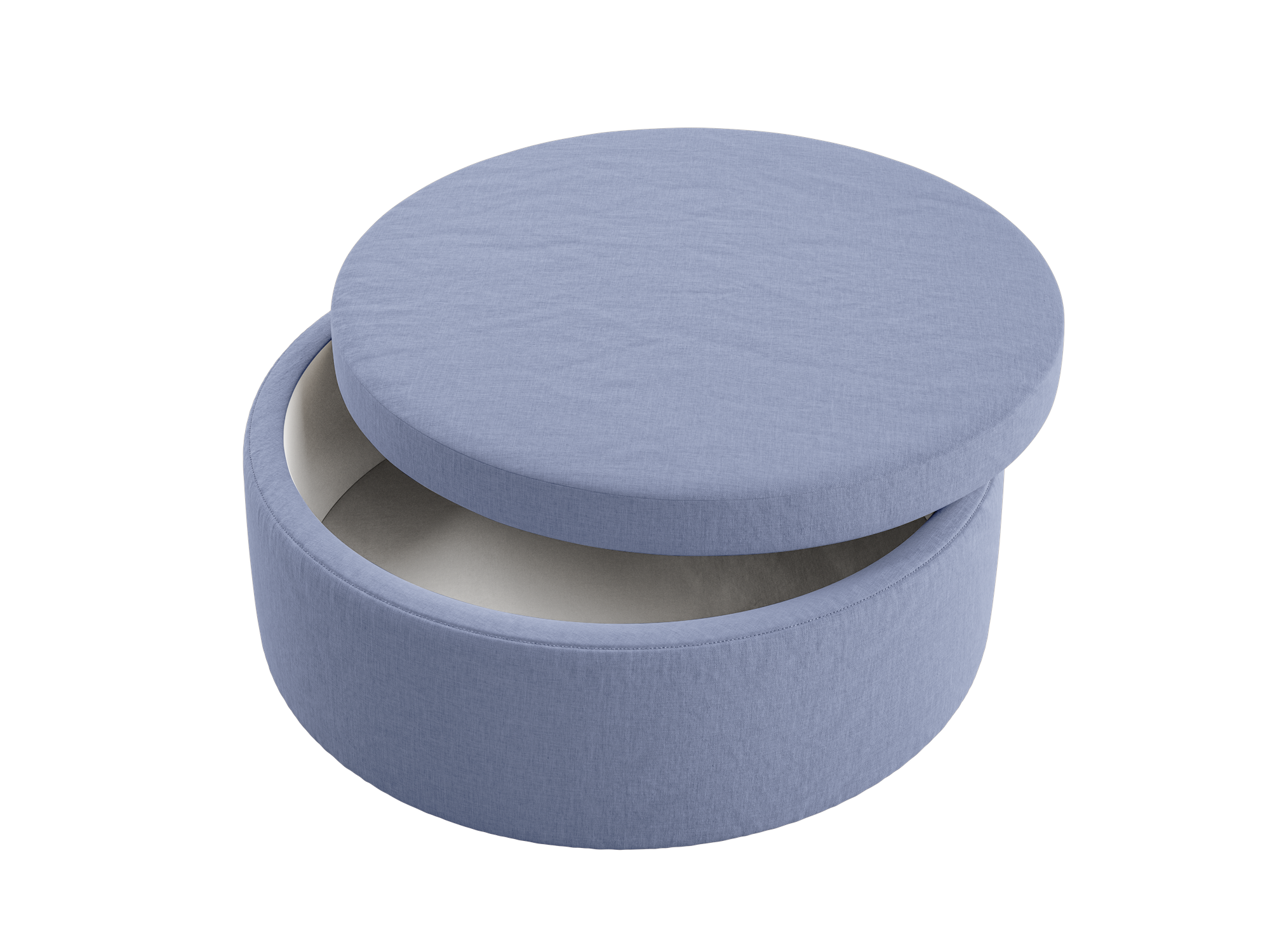 The Evergreen Storage Ottoman | Hemp