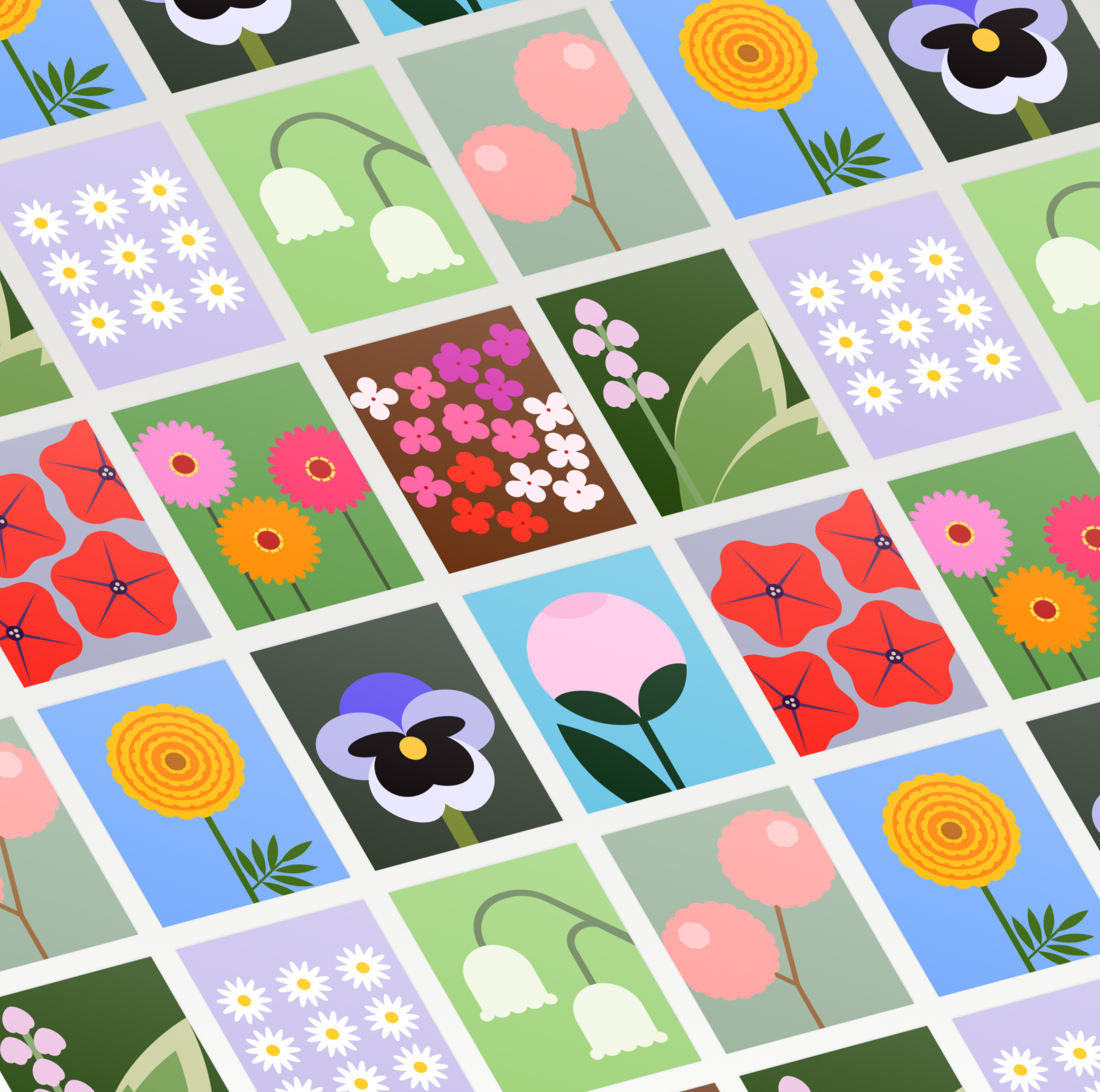 Garden Blooms 10-Card Set