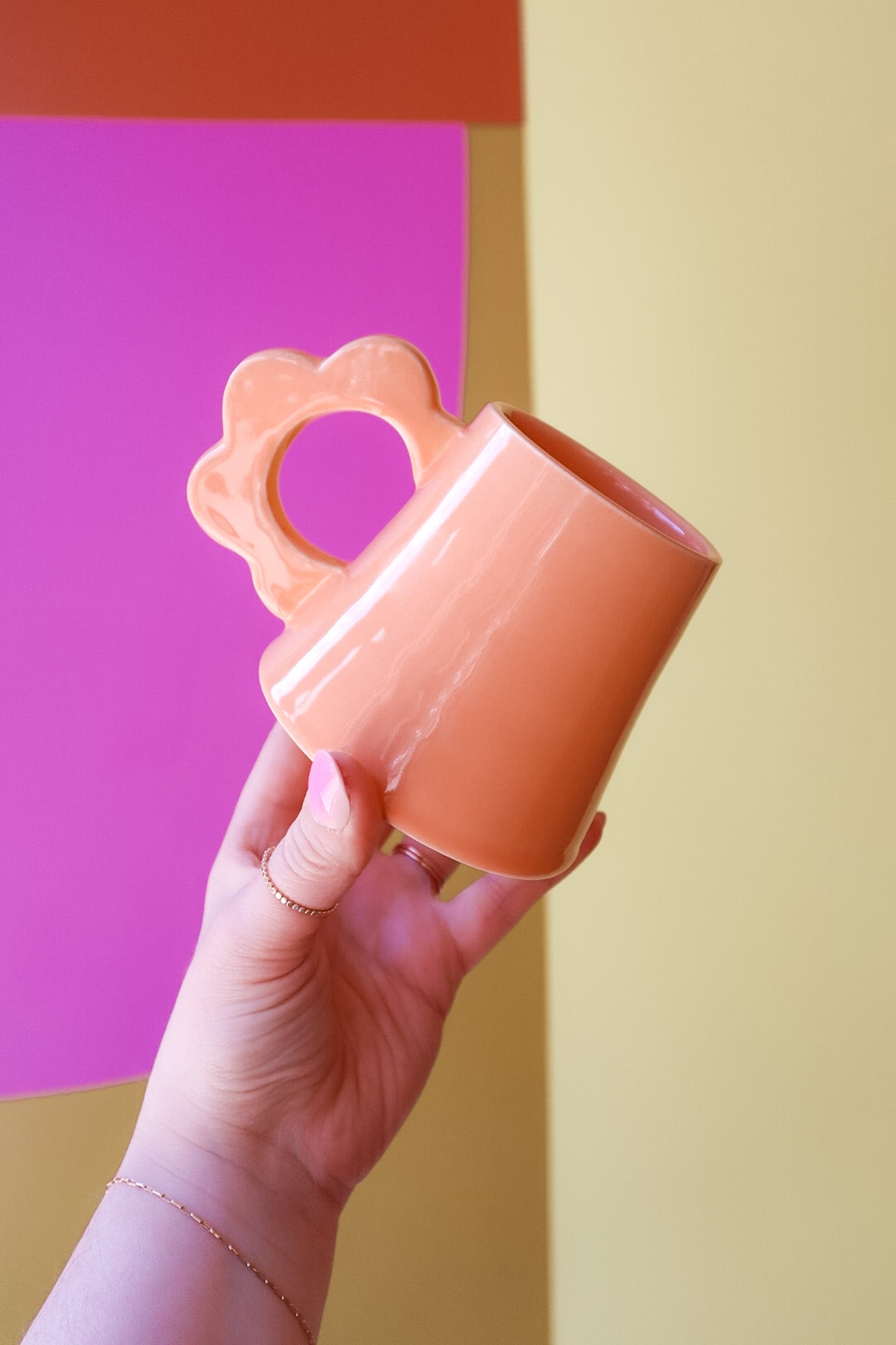 Peach Flower Mug