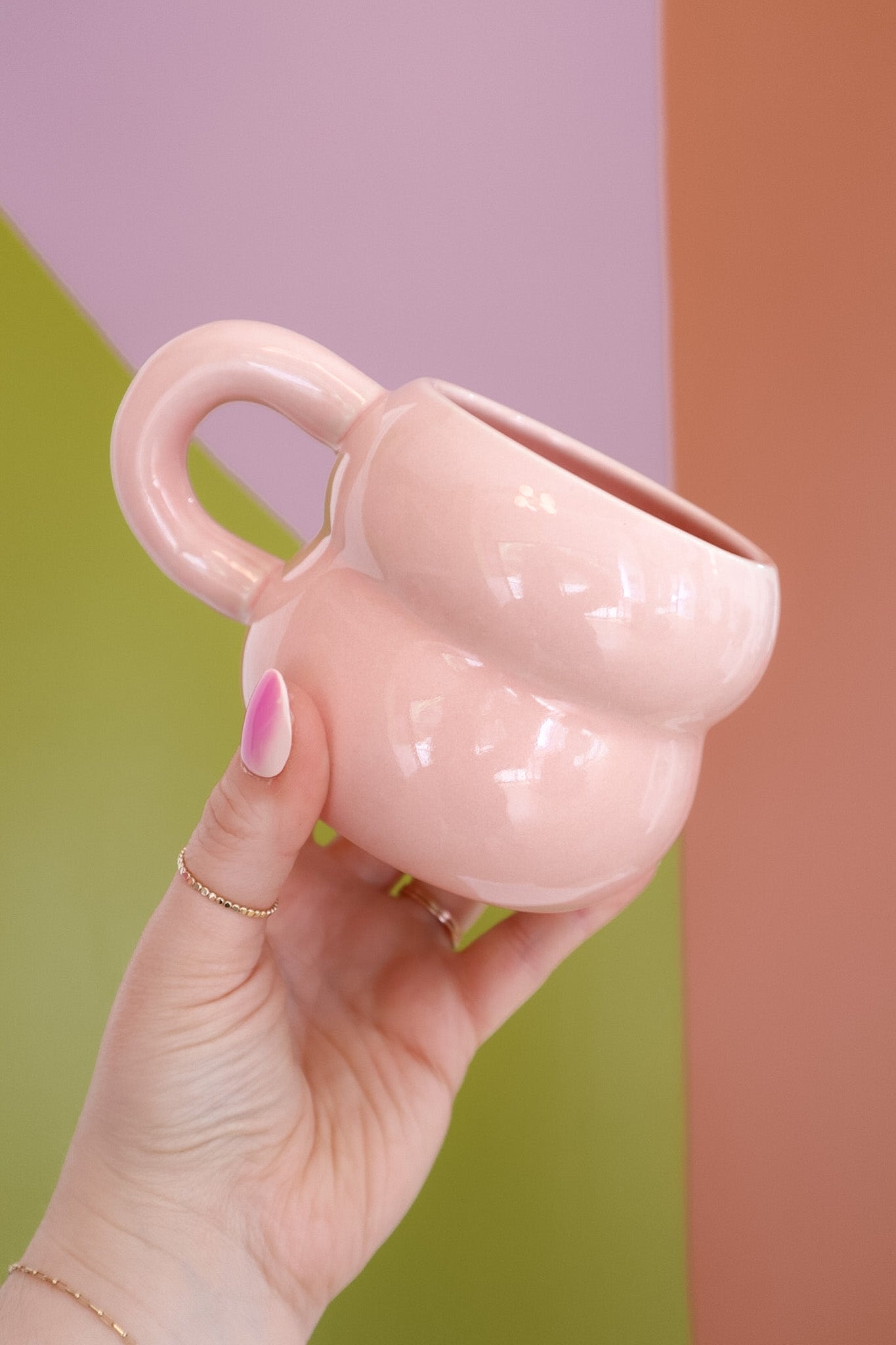 Blush Pink Ripple Mug