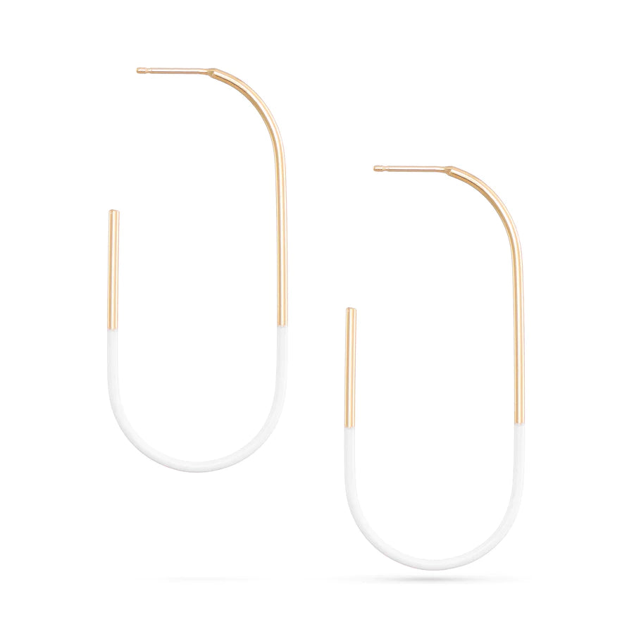 Dipped Tulip Hoops