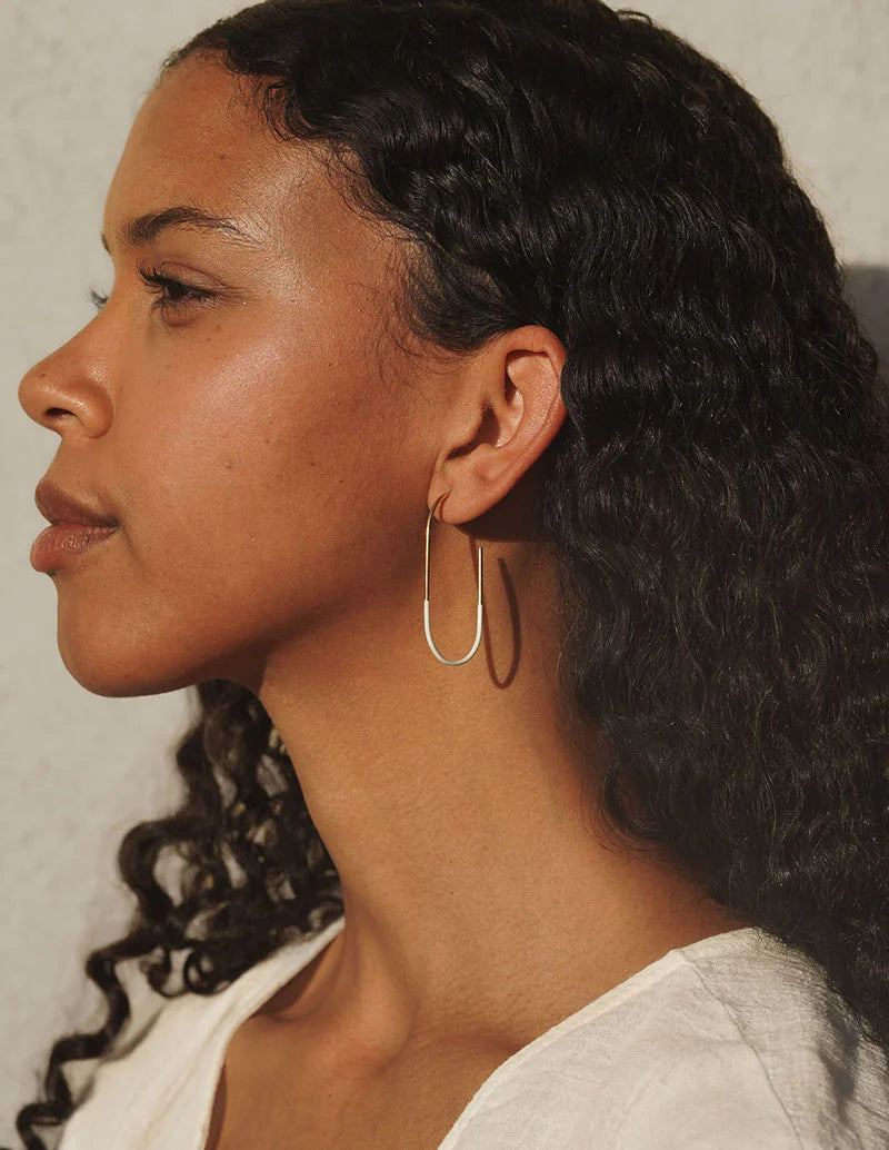 Dipped Tulip Hoops