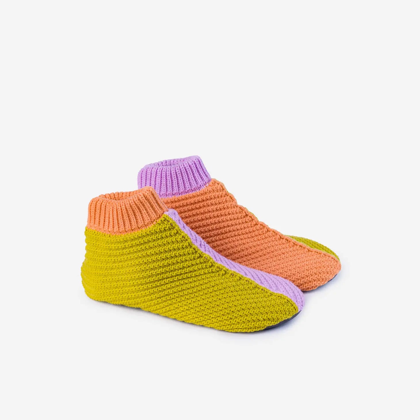 Mismatch Colorblock Rib Slipper