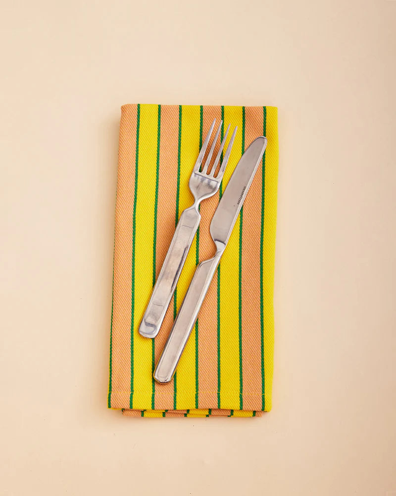 Herb Stripe Napkins - Turmeric