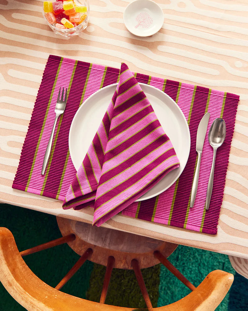 Herb Stripe Placemats - Mixed Set