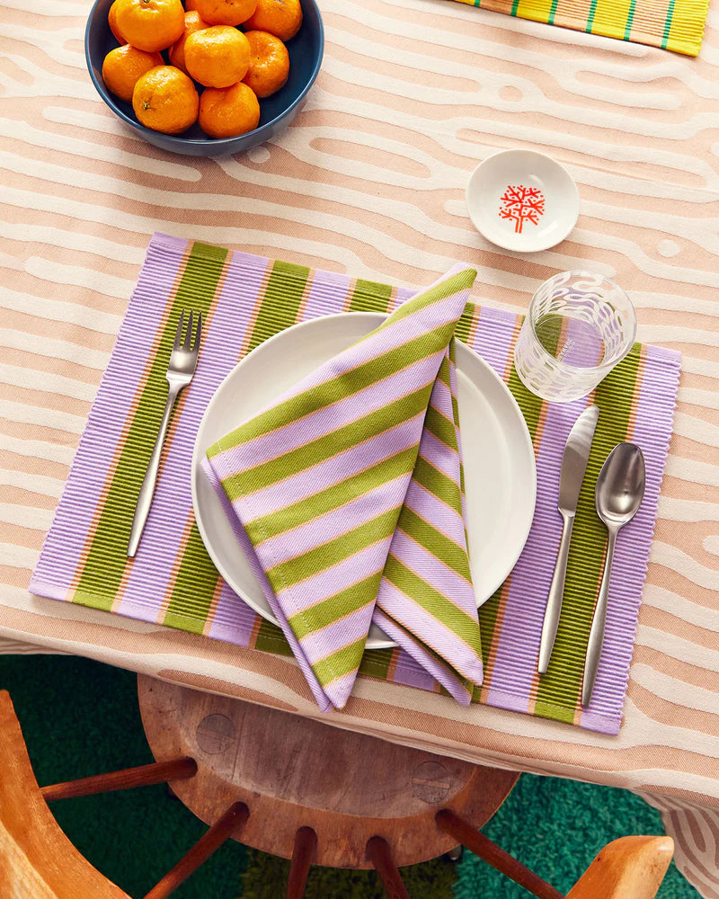 Herb Stripe Placemats - Mixed Set