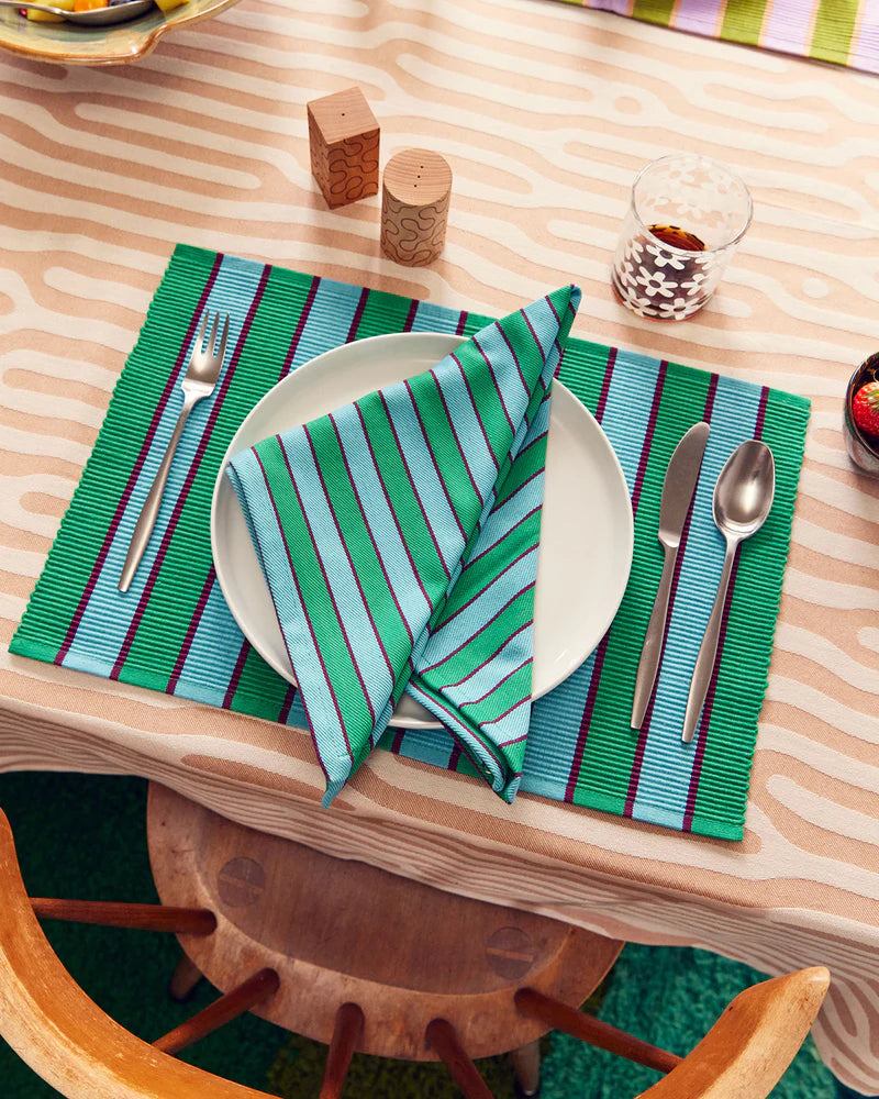 Herb Stripe Placemats - Mixed Set