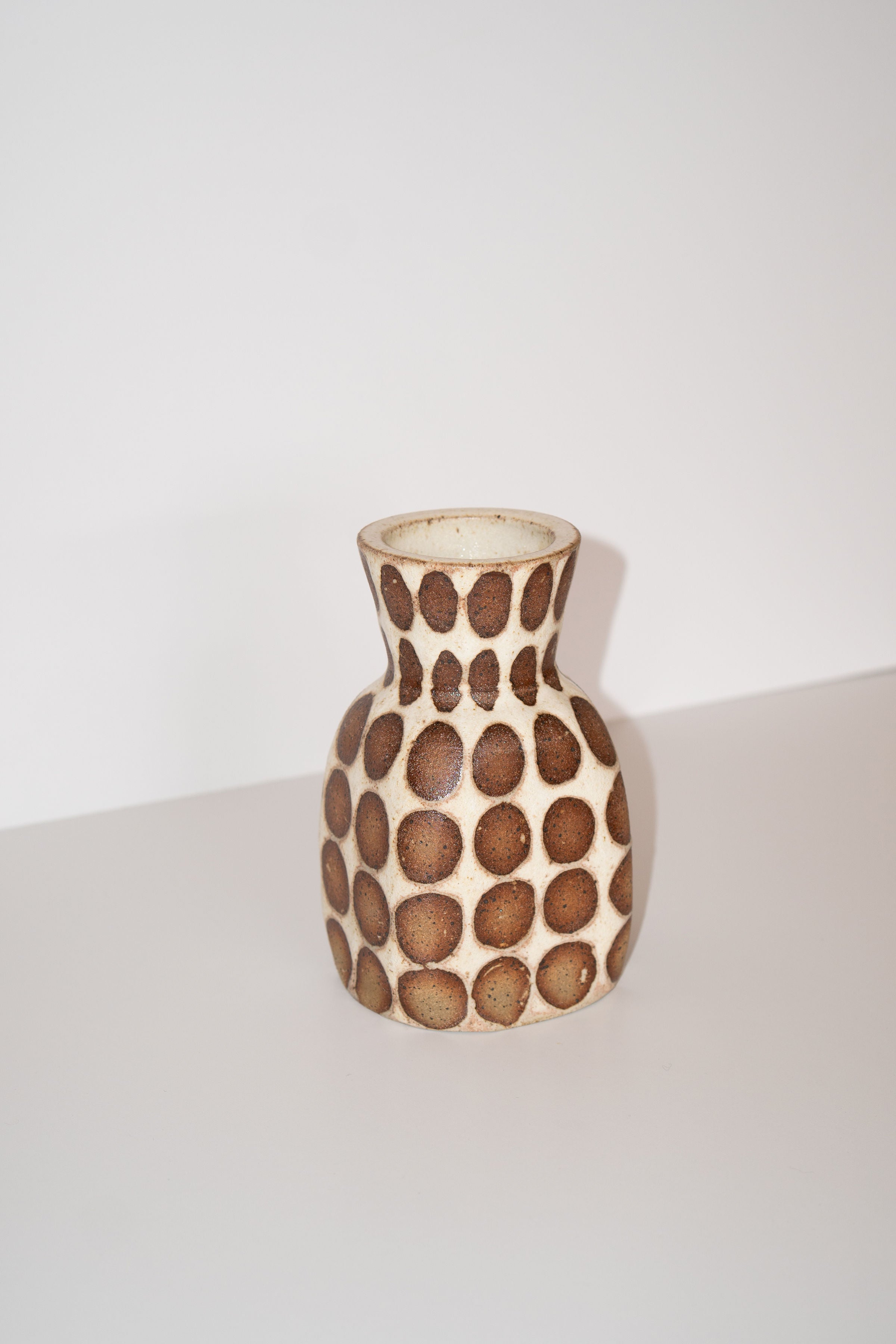 Patterned White Vase