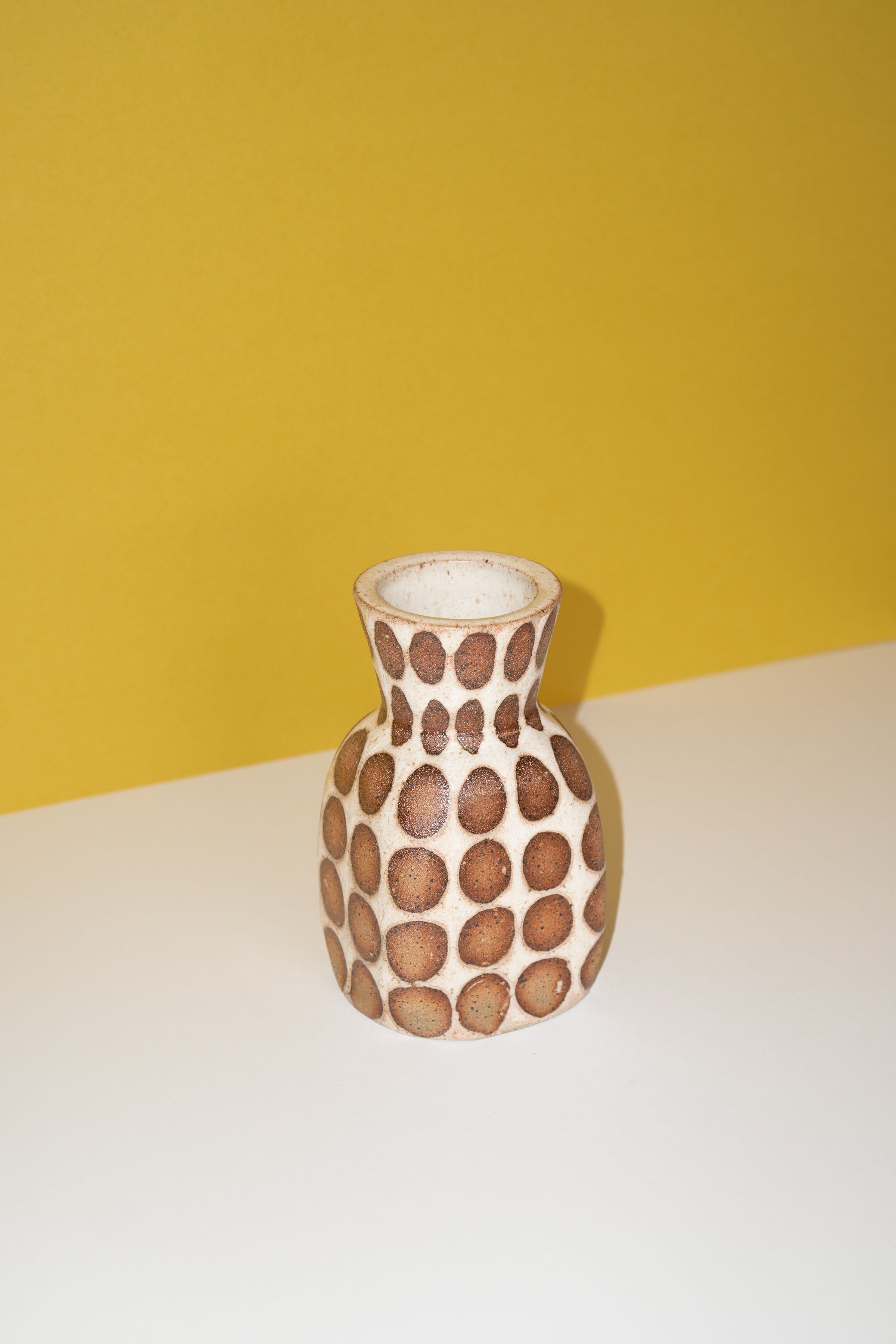 Patterned White Vase