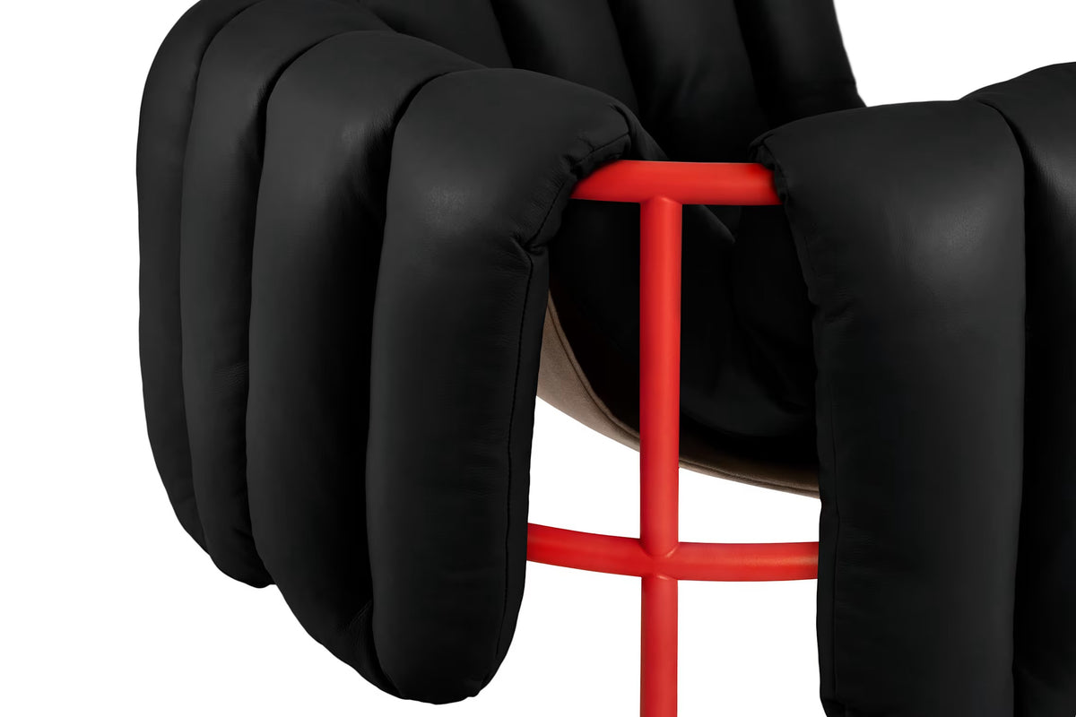 Puffy Lounge Chair | Red Base