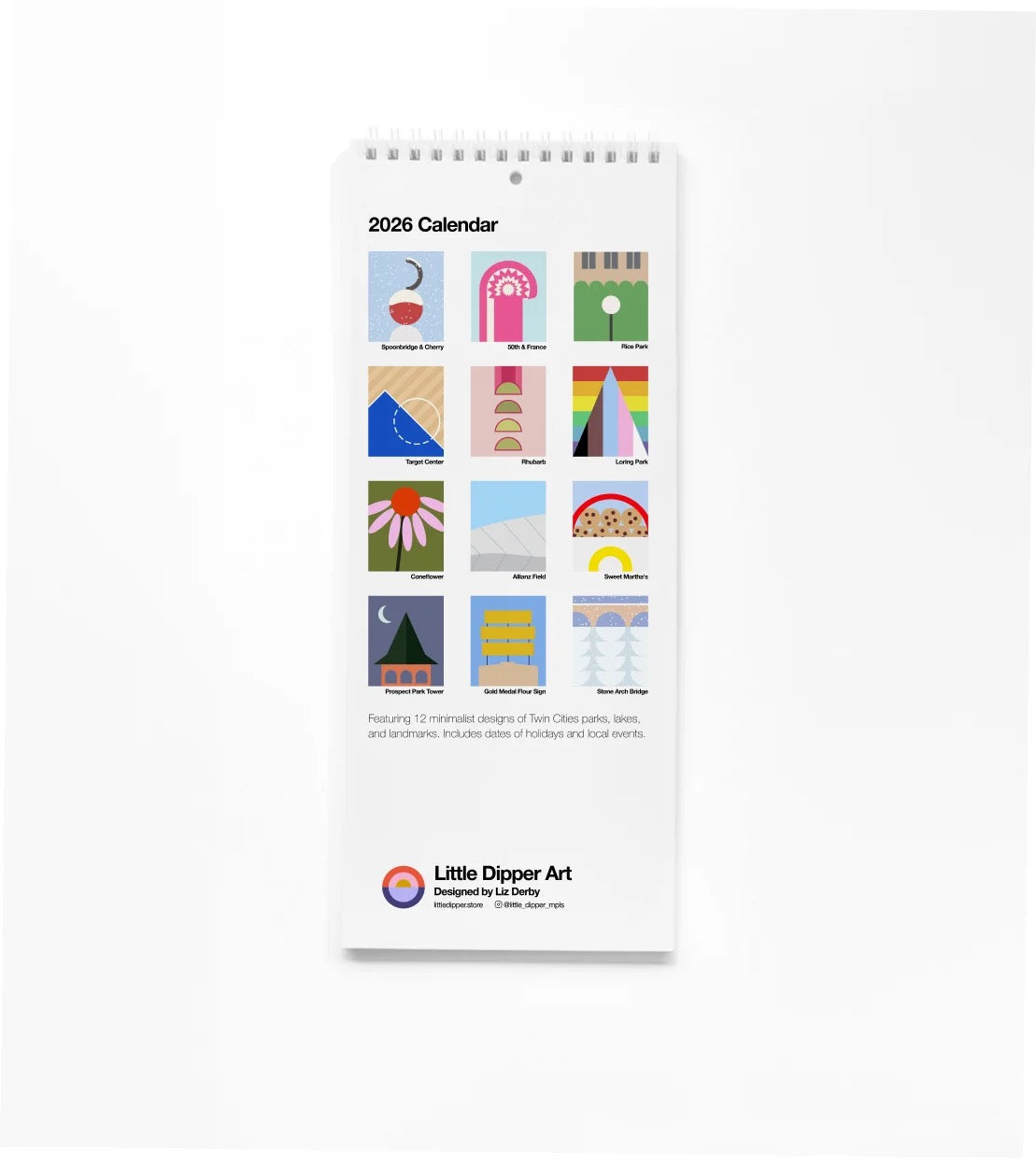 2026 Calendar Minneapolis Minimalism