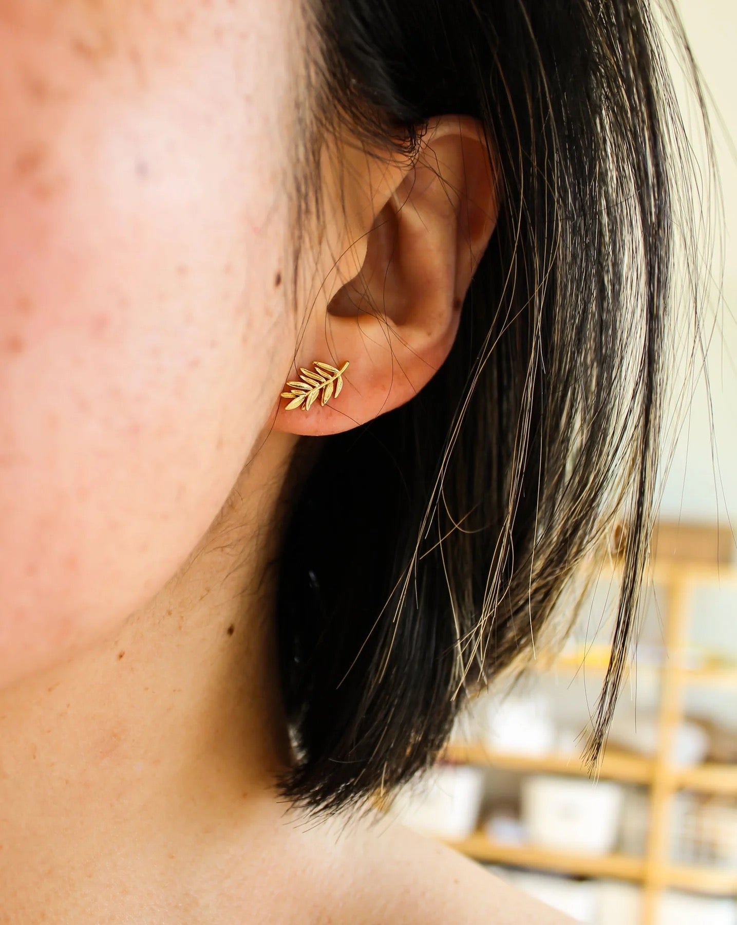 Olive Branch Earrings