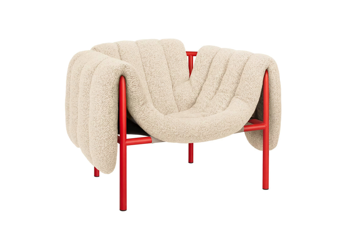Puffy Lounge Chair | Red Base