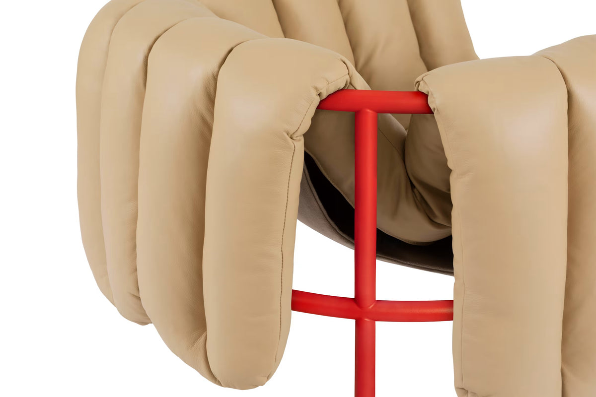 Puffy Lounge Chair | Red Base