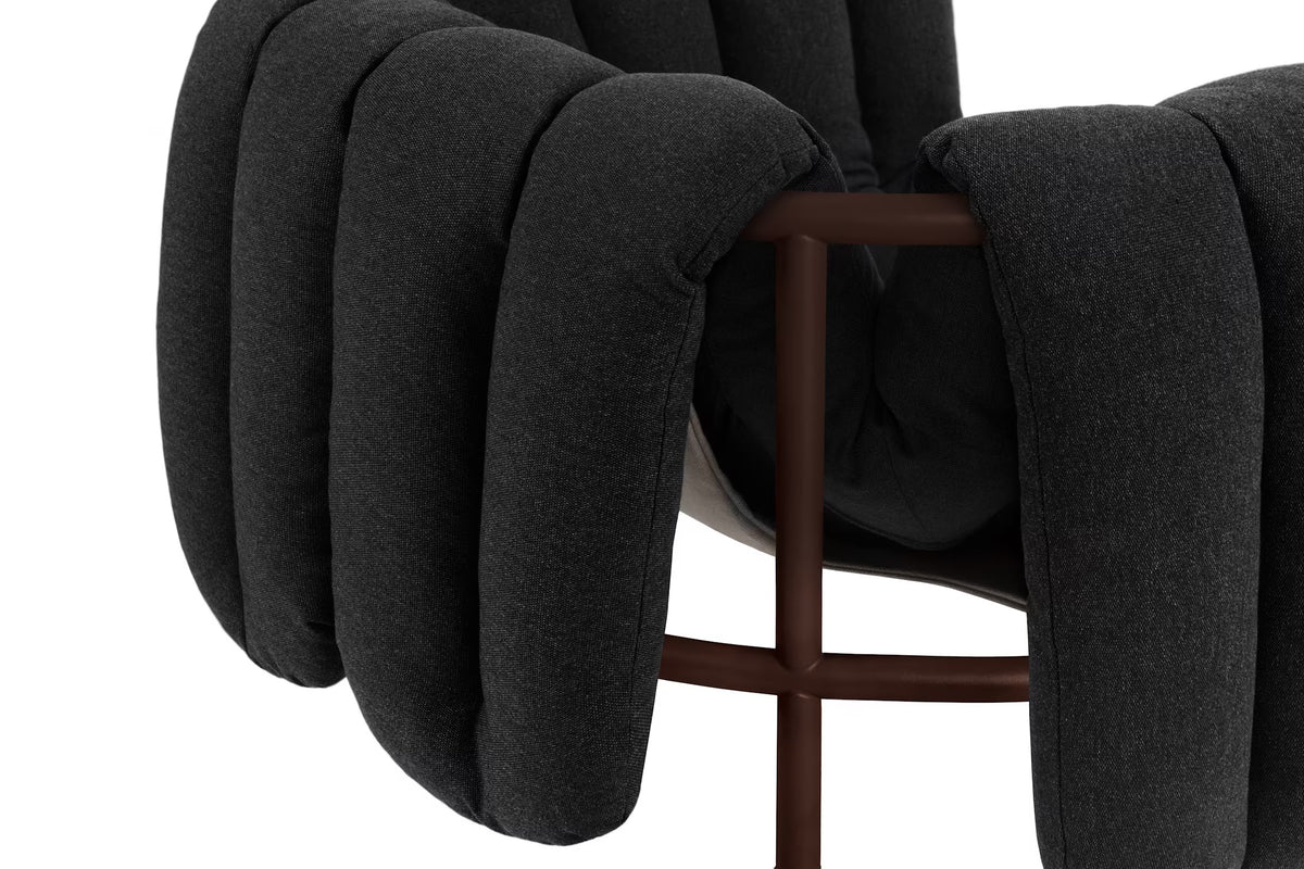 Puffy Lounge Chair | Chocolate Brown Base