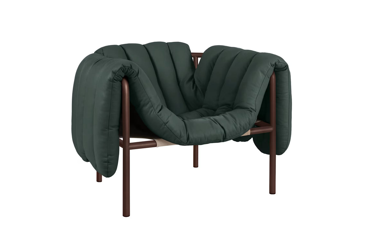 Puffy Lounge Chair | Chocolate Brown Base