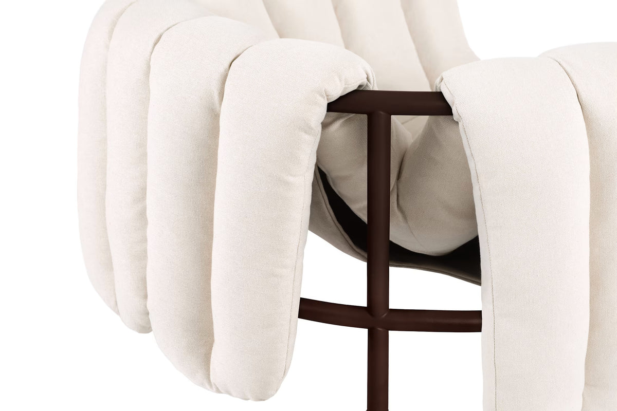 Puffy Lounge Chair | Chocolate Brown Base