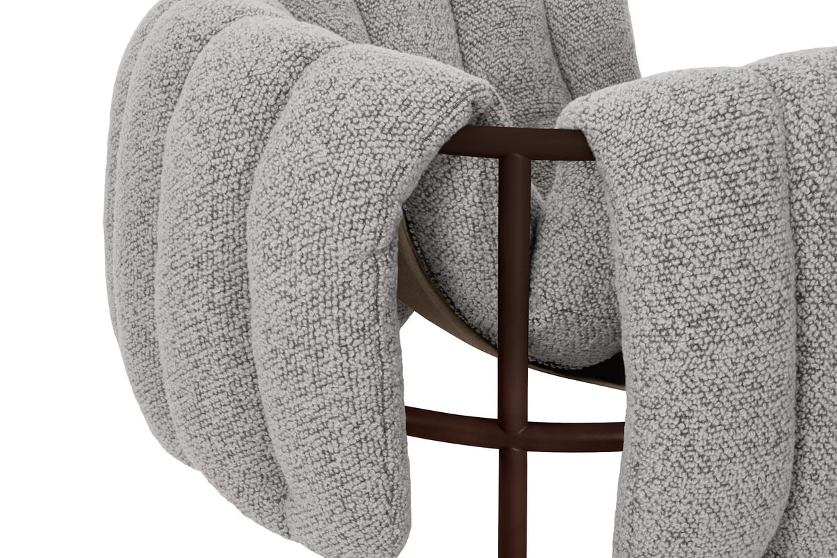 Puffy Lounge Chair | Chocolate Brown Base