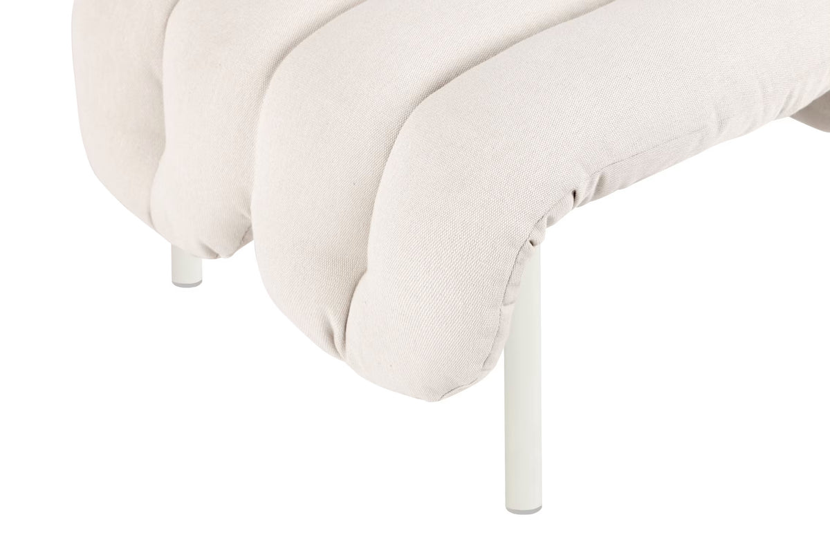 Puffy Ottoman | Cream Base
