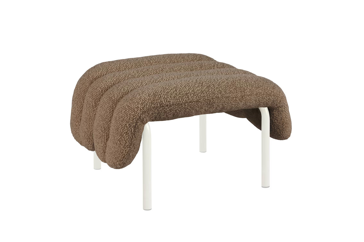 Puffy Ottoman | Cream Base
