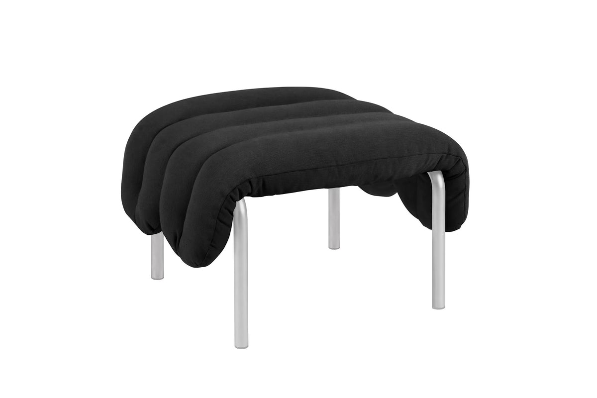 Puffy Ottoman | Stainless Steel Base