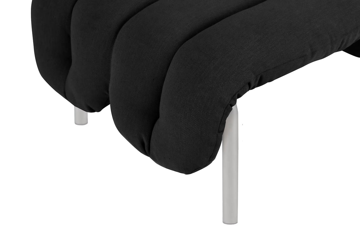 Puffy Ottoman | Stainless Steel Base