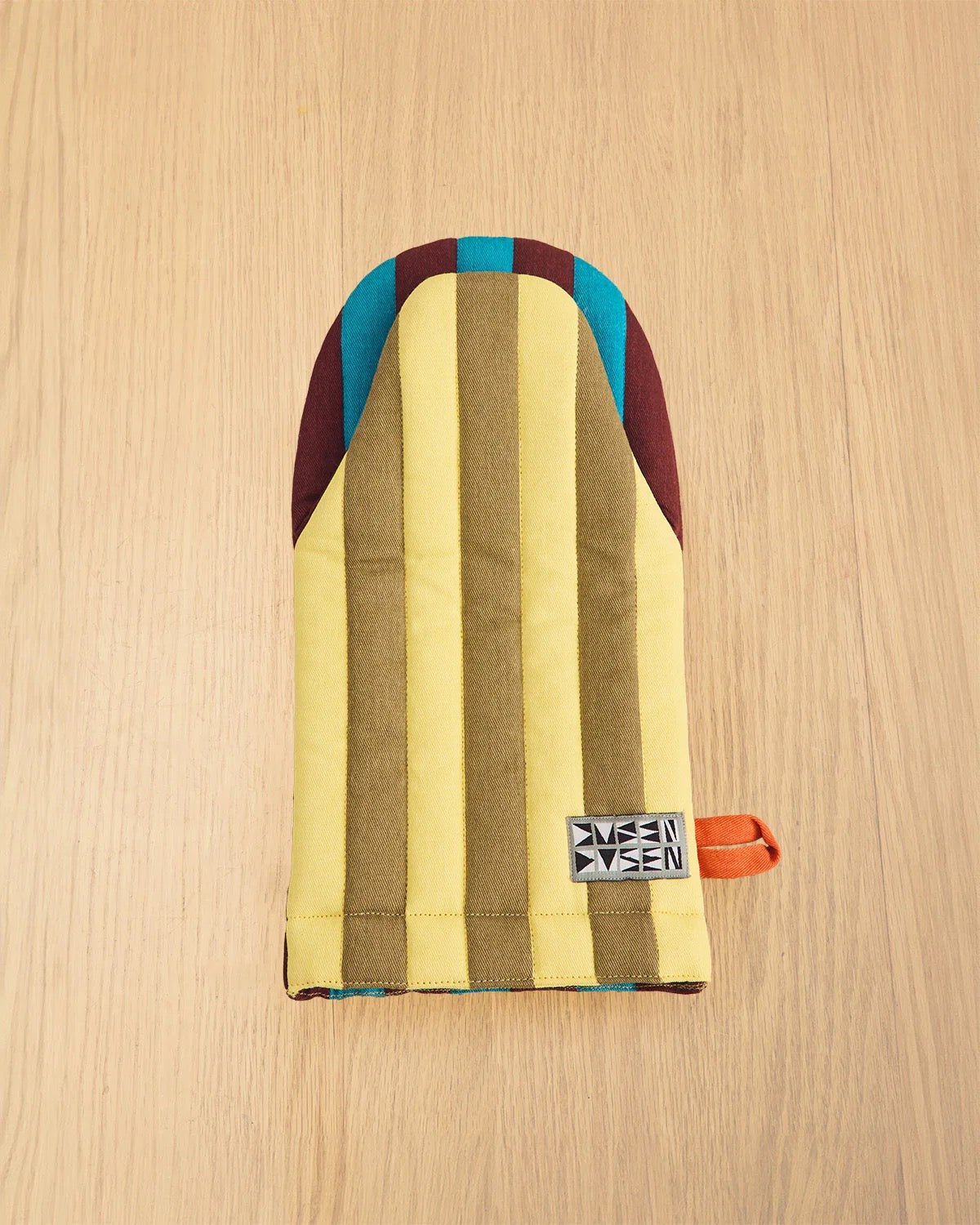 Striped Oven Mitt | Dragonfly