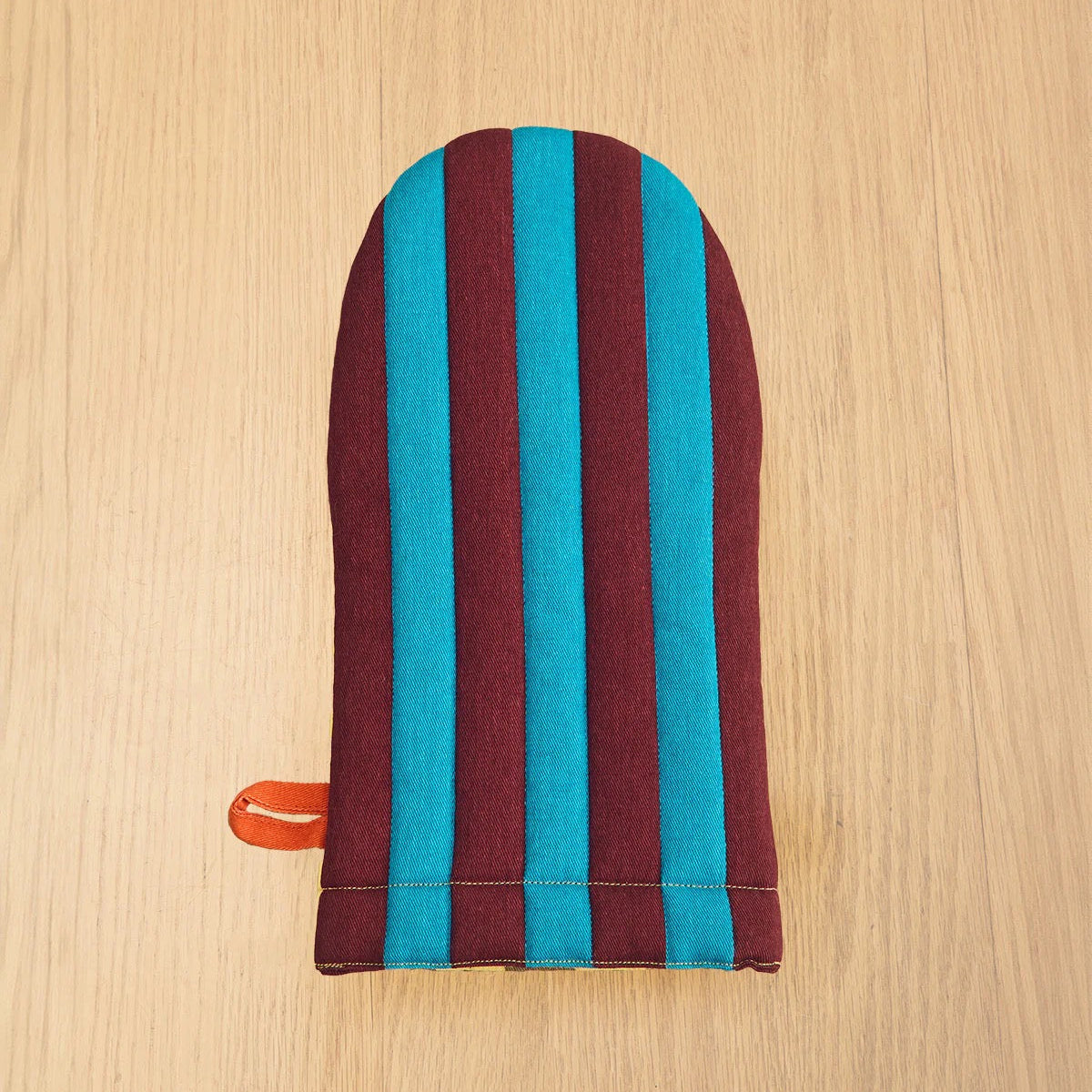 Striped Oven Mitt | Dragonfly