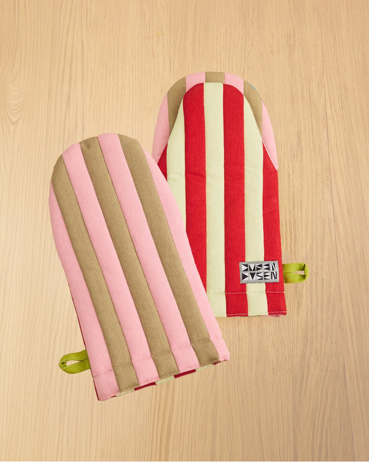 Striped Oven Mitt | Ladybug
