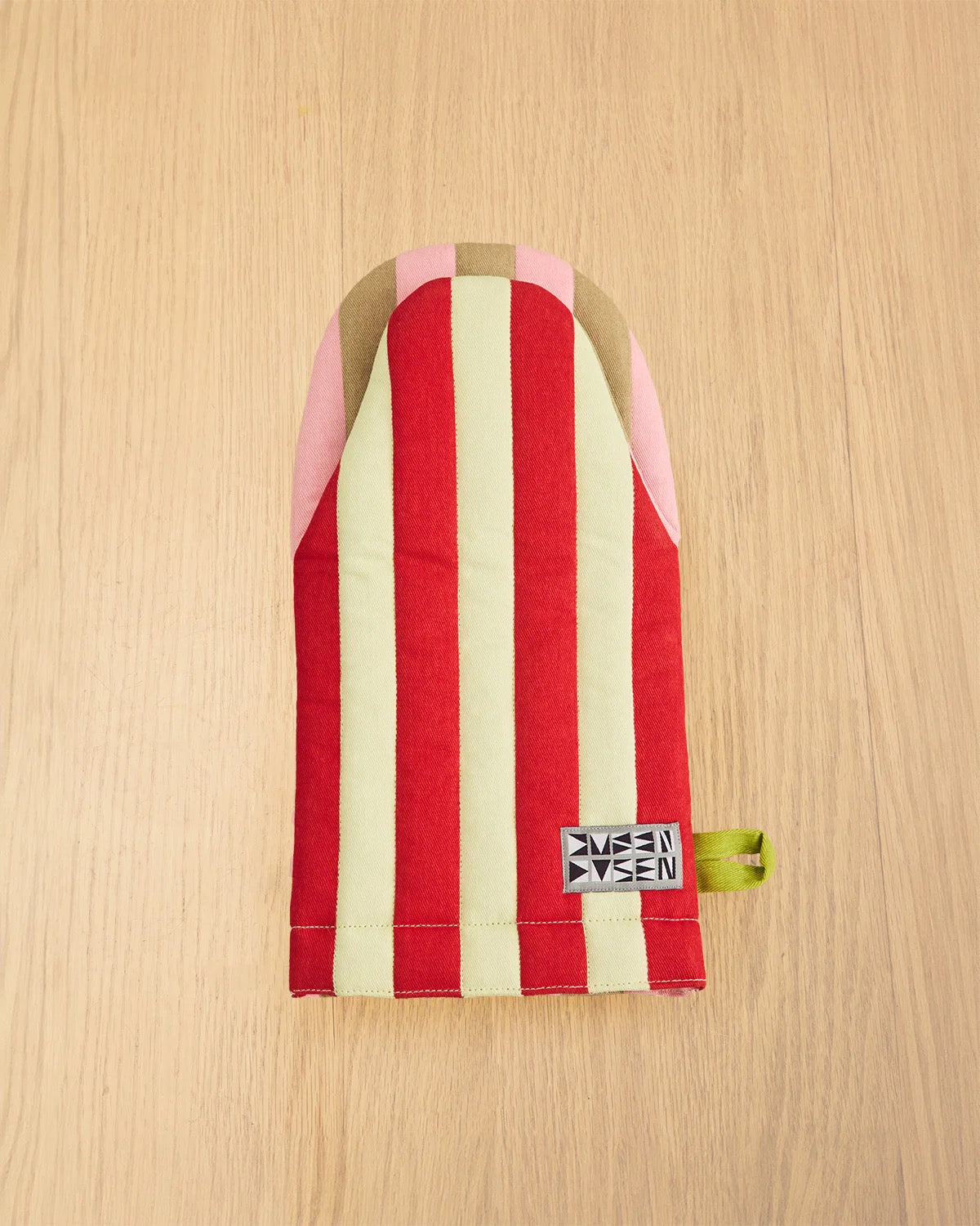 Striped Oven Mitt | Ladybug