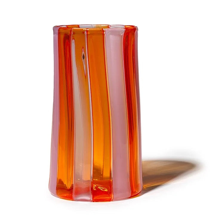 Sunshine Tall Vase | Orange + Lilac