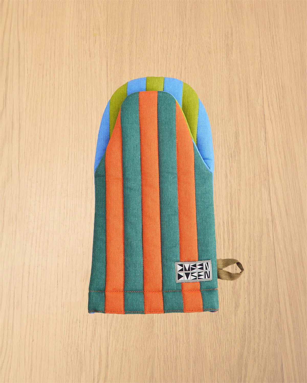 Striped Oven Mitt | Grasshopper