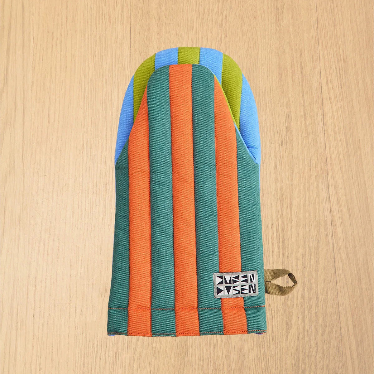 Striped Oven Mitt | Grasshopper