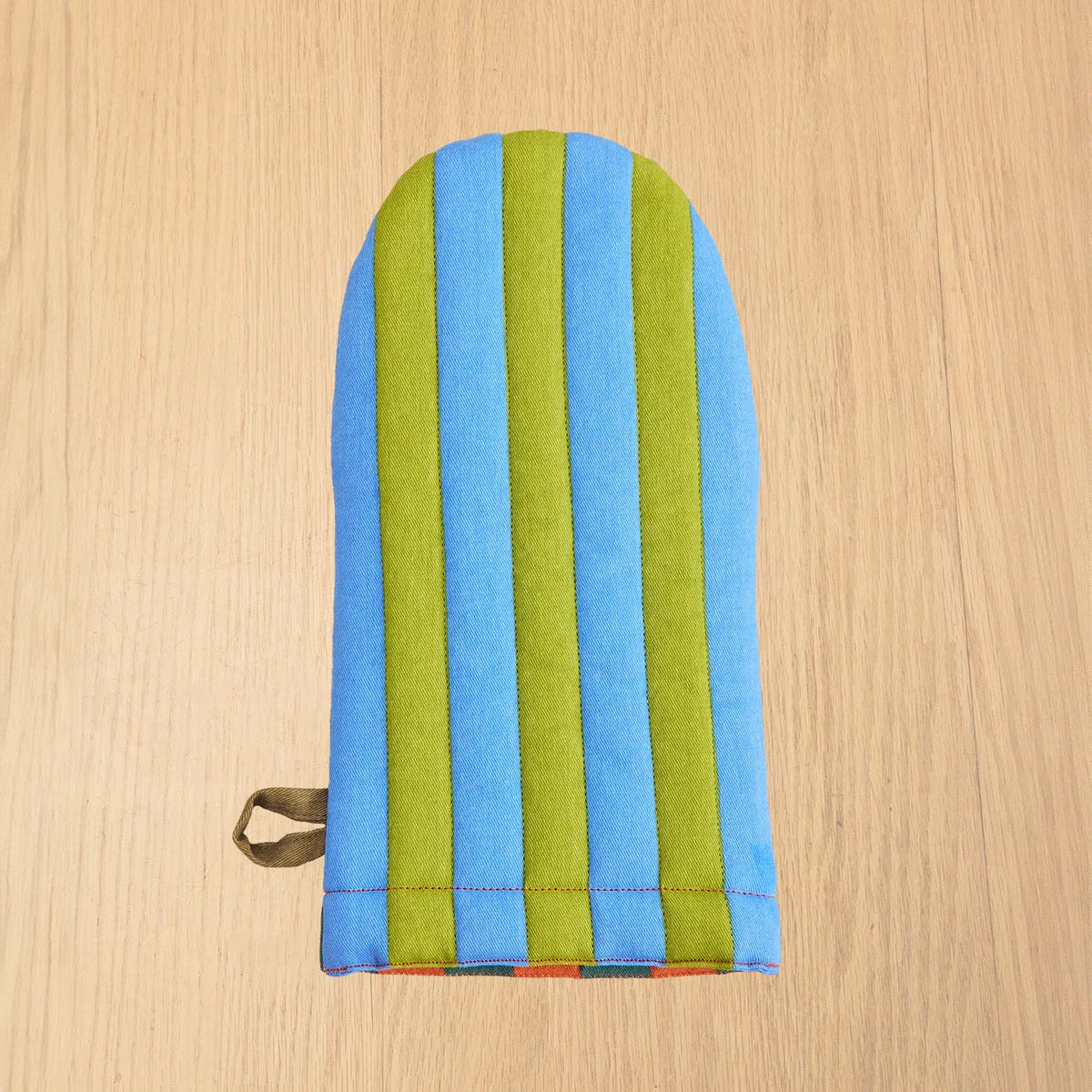 Striped Oven Mitt | Grasshopper