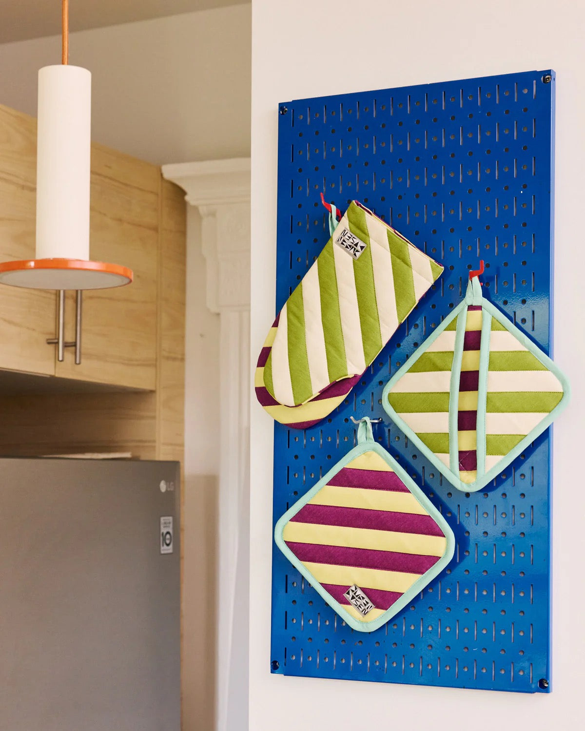 Striped Oven Mitts | Sourdough