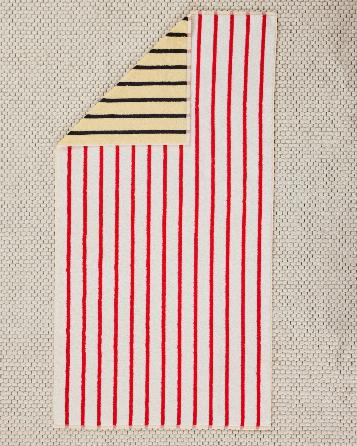 Stripe Bath Towel - Stucco
