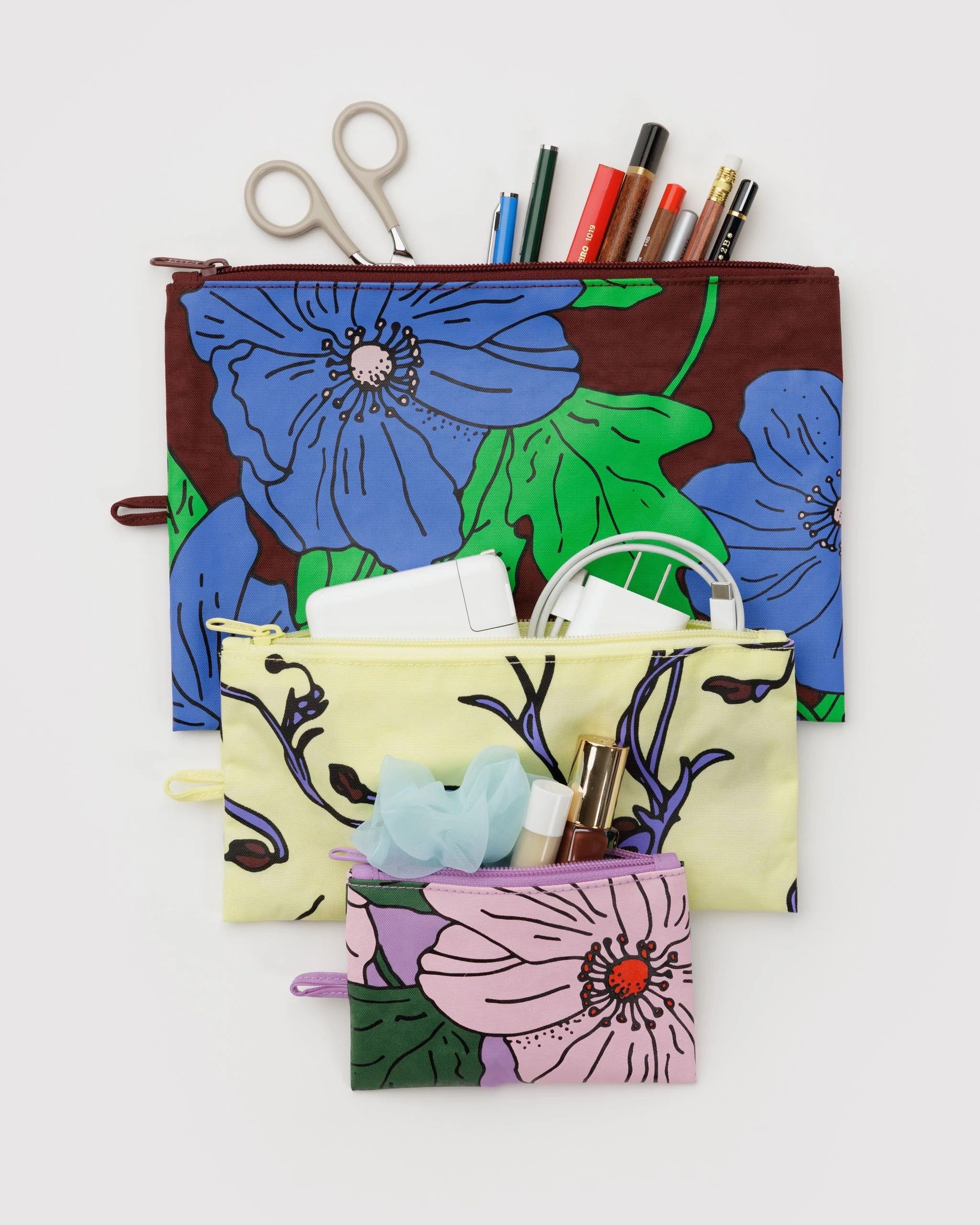 Flat Pouch Set | Poppy Mix