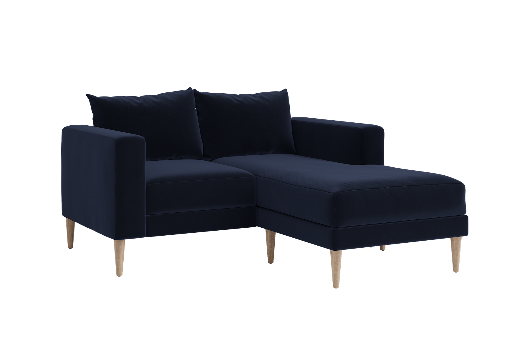 The Essential Loveseat Sectional | Recycled Velvet