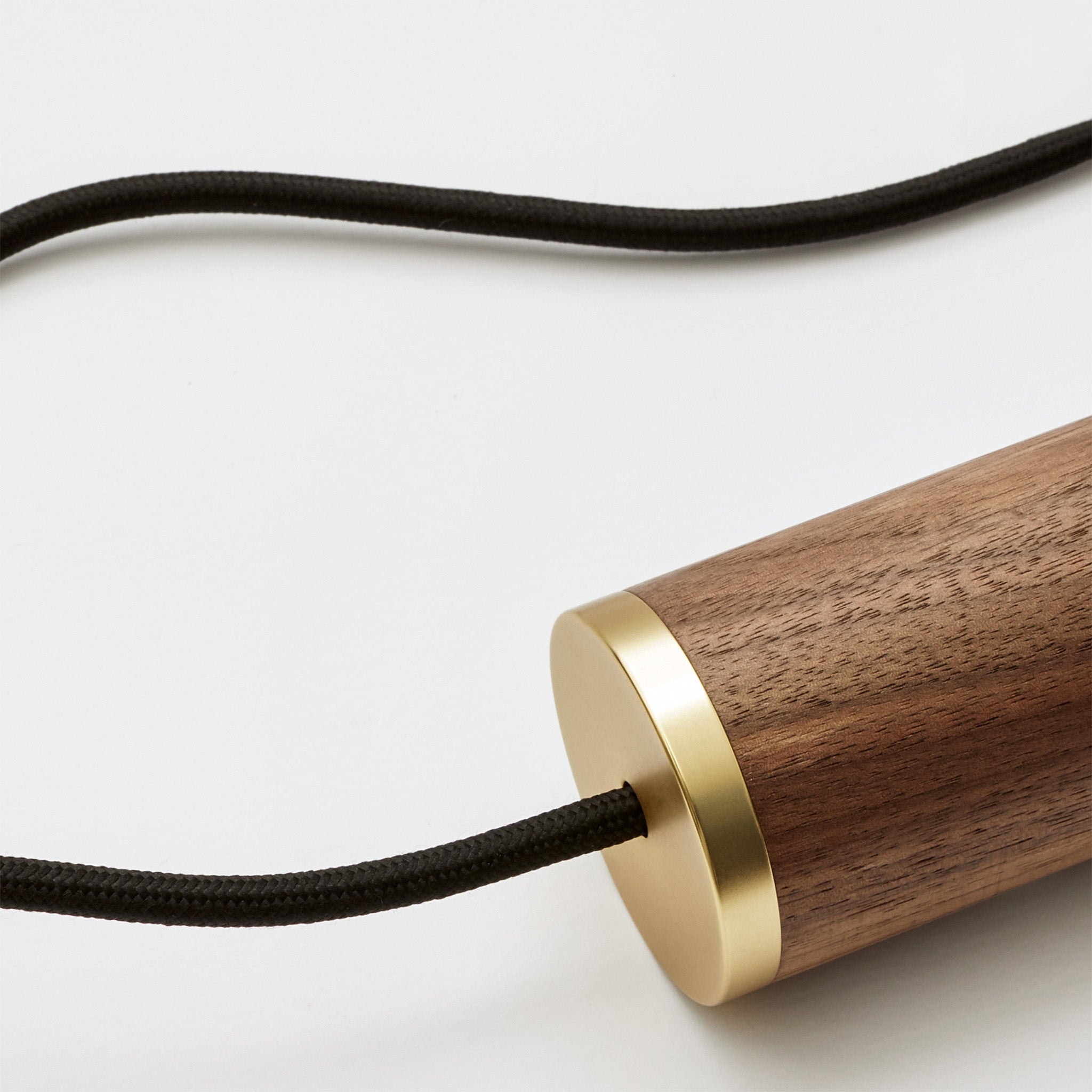 Oval Dim to Warm Pendant Light in Walnut