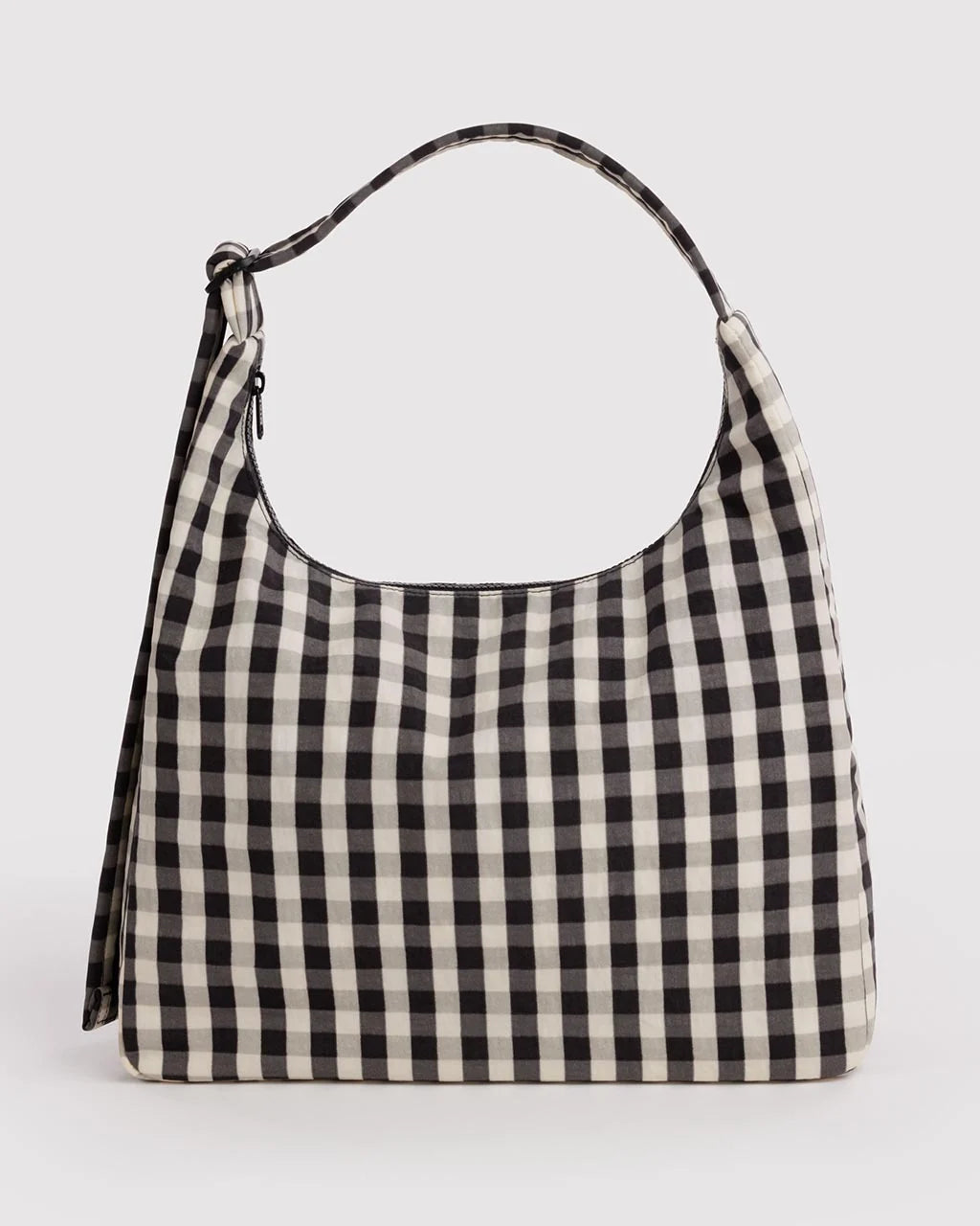 Mini Shoulder Bag | Black And Cream Gingham
