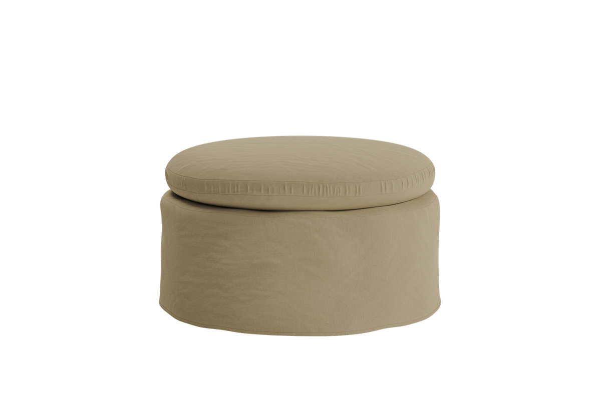 The Evergreen Ottoman | Hemp Blend