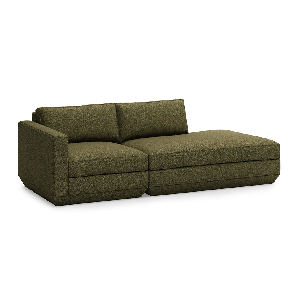 Podium Modular Sectional | Two Piece Lounge Left