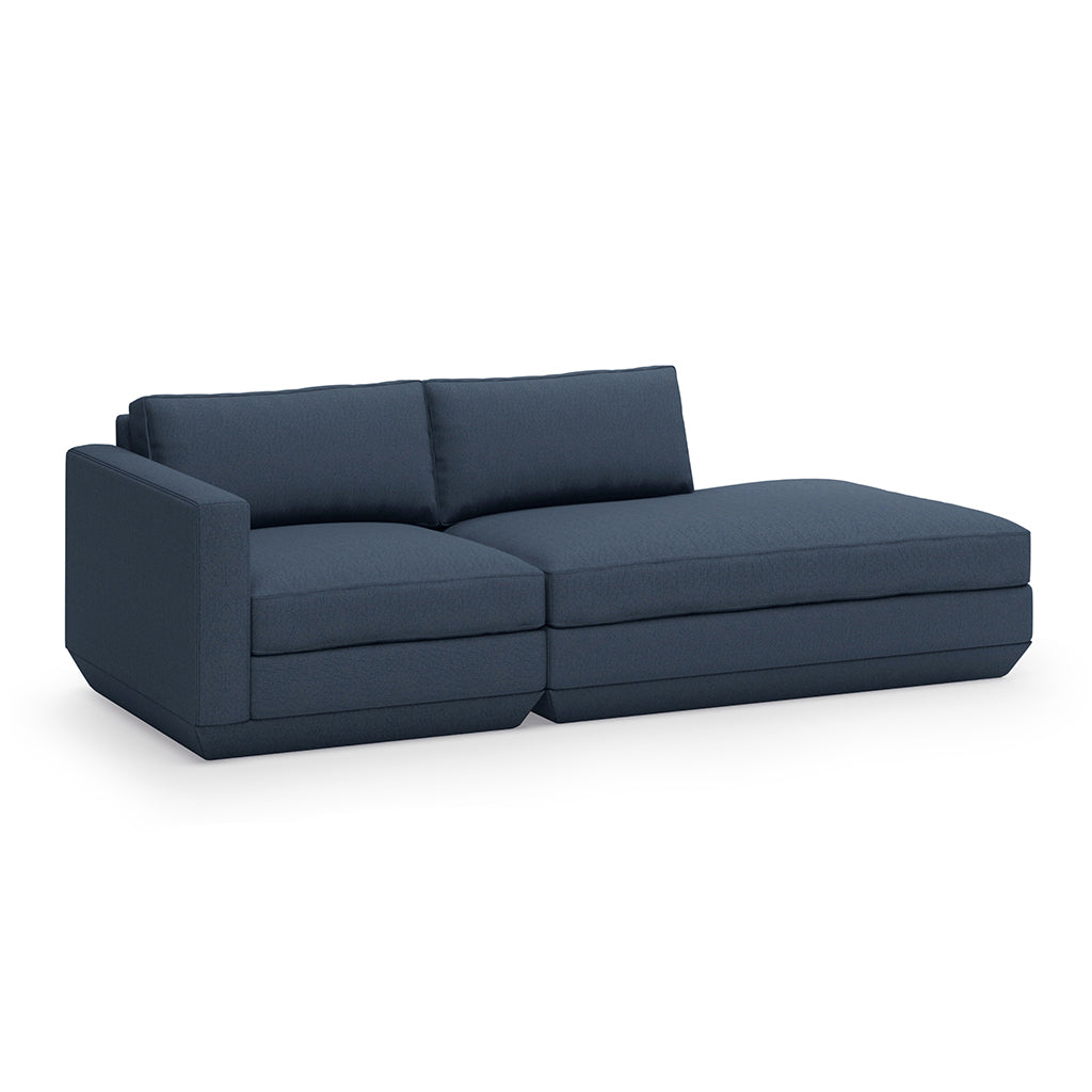 Podium Modular Sectional | Two Piece Lounge Left