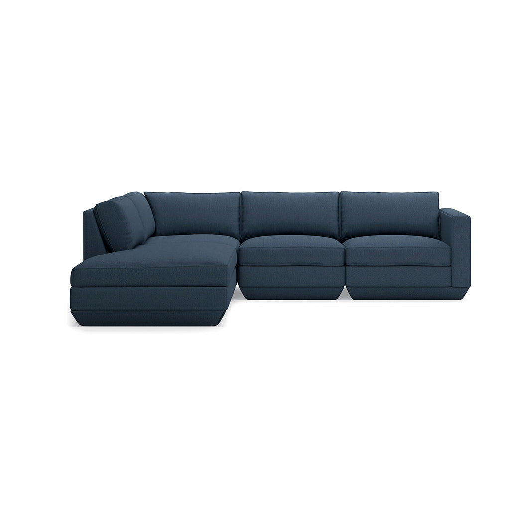 Podium Modular 4PC Lounge Sectional A | Left Facing