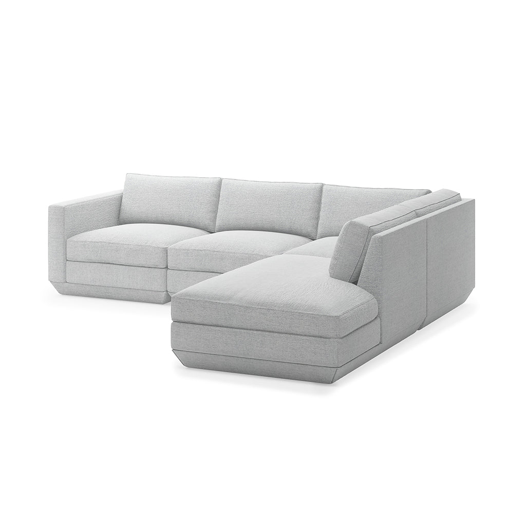 Podium Modular 4PC Lounge Sectional A | Right Facing