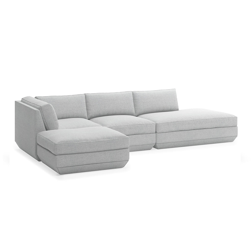 Podium Modular 4PC Lounge Sectional B | Left Facing