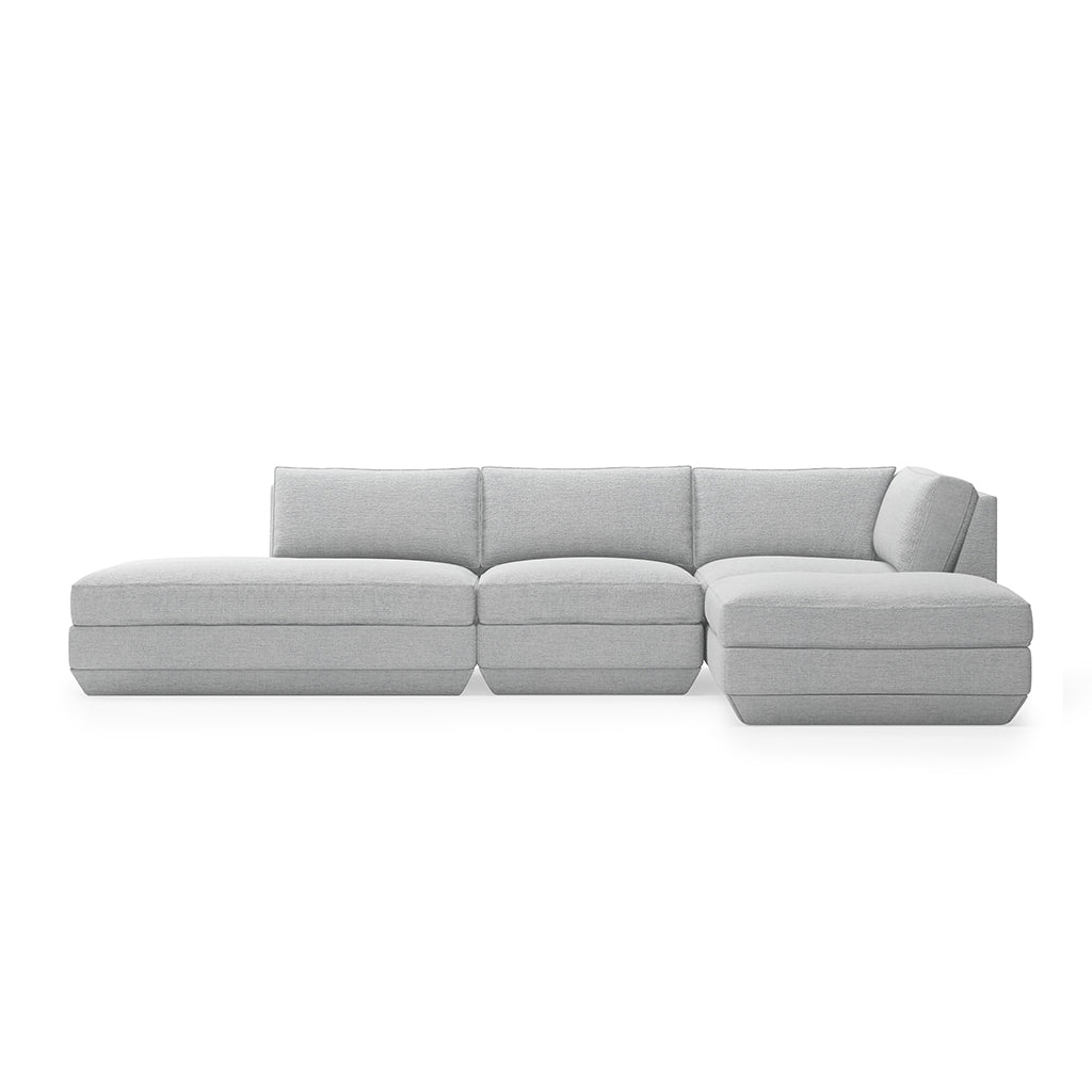 Podium Modular 4PC Lounge Sectional B | Right Facing