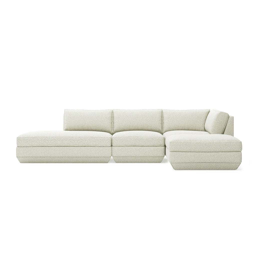 Podium Modular 4PC Lounge Sectional B | Right Facing